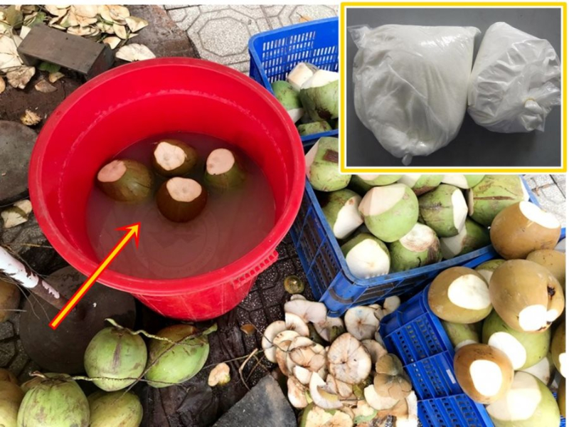 Không nên mua dừa đã chặt sẵn