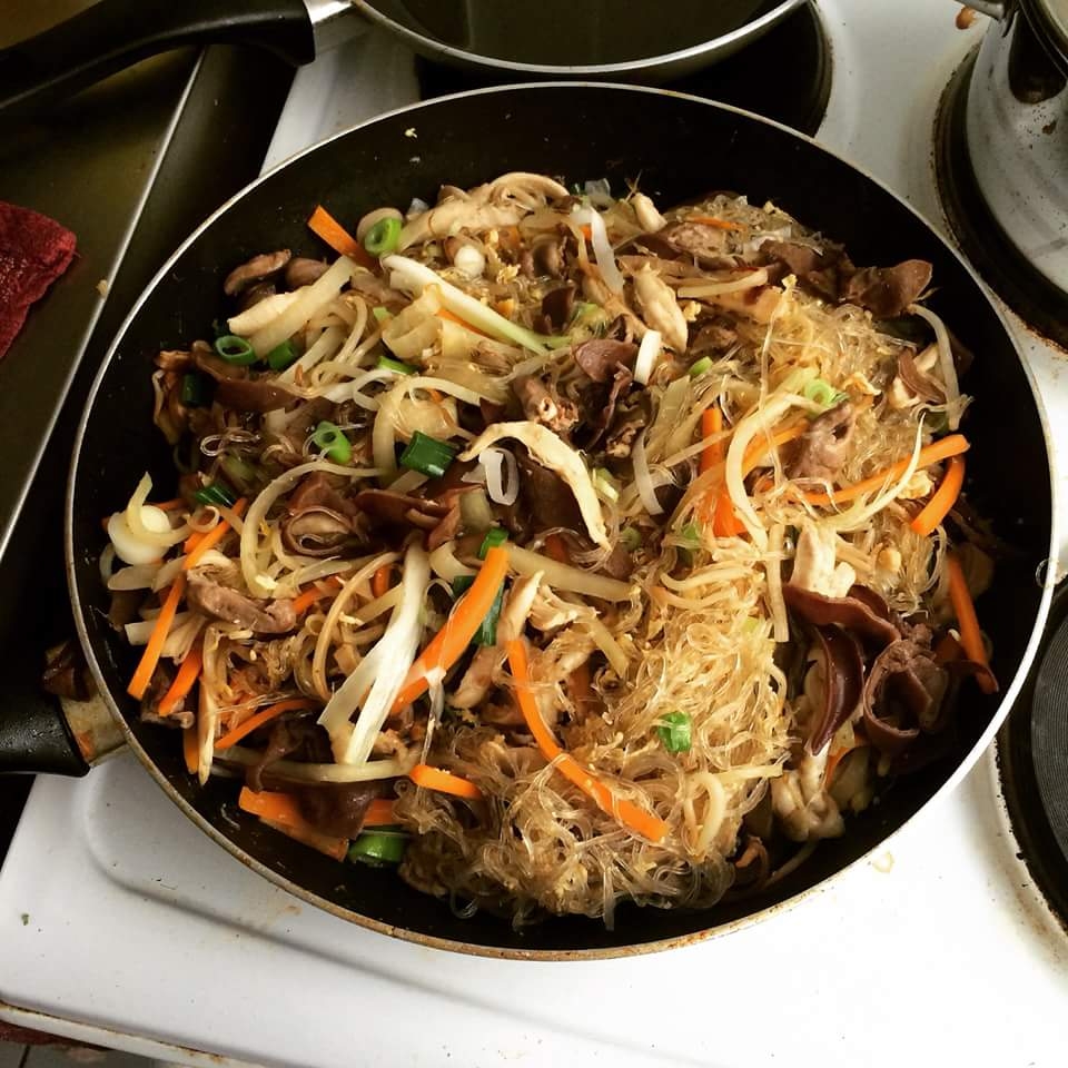 Miến xào lòng gà