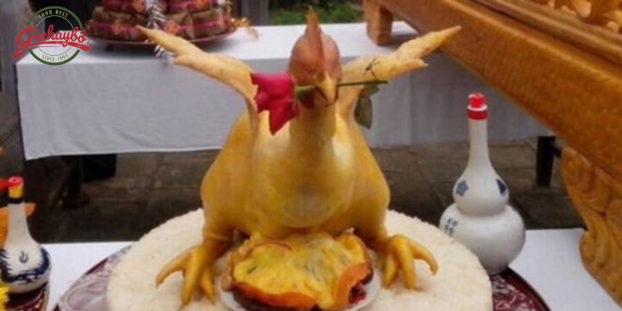 Gà cánh tiên là dáng gà cúng đẹp và phổ biến